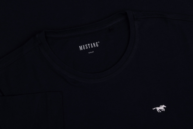 Męski T-Shirt Mustang Style Alex Dark Sapphire 1017337 4136