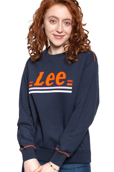 BLUZA LEE DAMSKA LOGO SWS MIDNIGHT NAVY L36GTXMA 112107856