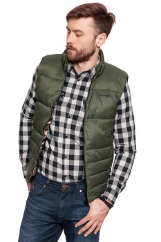 WRANGLER PUFFER VEST DUSTY OLIVE W4723X445S 112129009