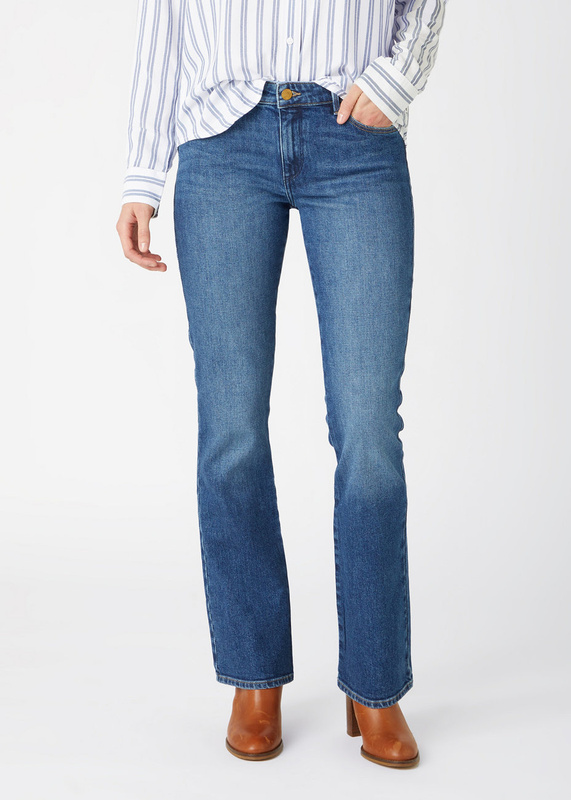 WRANGLER BOOTCUT DAMSKIE SPODNIE JEANSOWE Air Blue W28BJX386 112141274