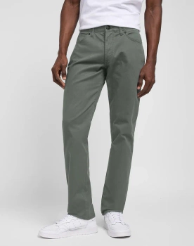 MESKIE SPODNIE MATERIALOWE LEE STRAIGHT FIT MVP OLIVE GROVE 112349250