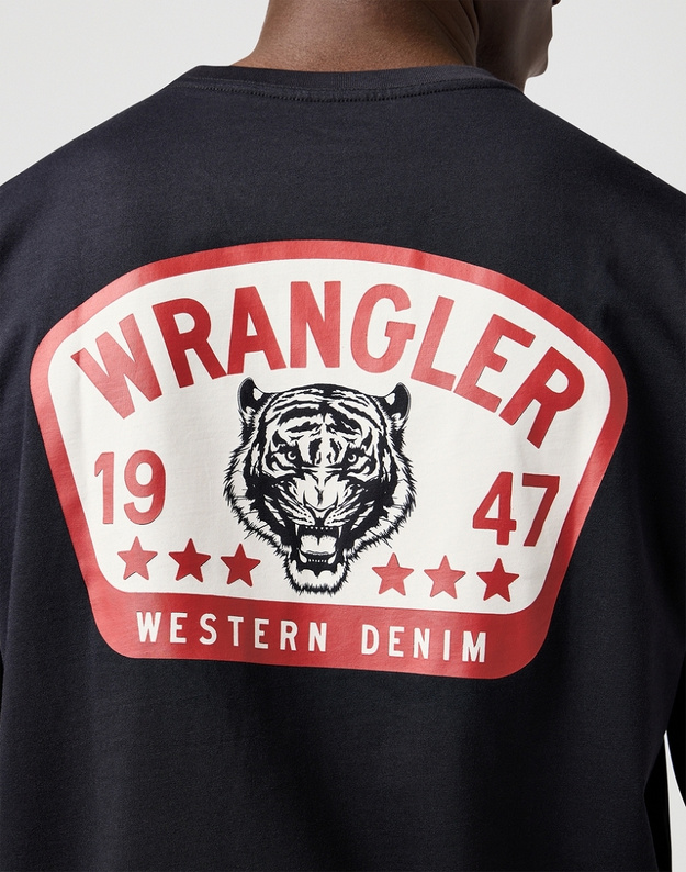 MESKA KOSZULKA WRANGLER GRAPHIC TEE BLACK 112362793