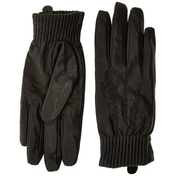 DAMSKIE RĘKAWICZKI LEE LEATHER GLOVES BLACK LD135901  