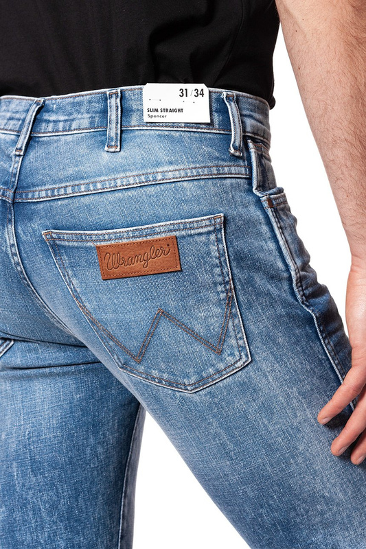 SPODNIE MĘSKIE WRANGLER SPENCER SPARK BLUE W16AMW19C 112127226