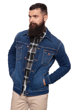 KURTKA JEANSOWA WRANGLER REGULAR JACKET SWING W443K3TK7 112128866