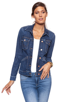 DAMSKA KURTKA JEANSOWA WRANGLER HERITAGE JACKET DEEP SEA W405GS12S 112128702