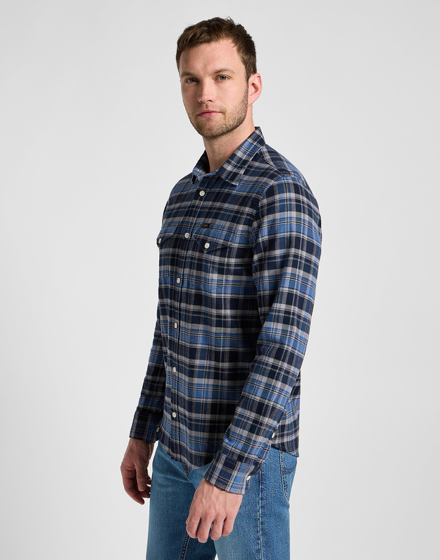 LEE MĘSKA KOSZULA LEE REGULAR SHIRT NAVY 112355697
