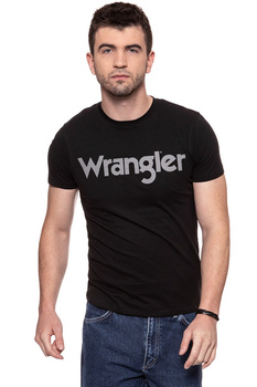 KOSZULKA WRANGLER SS LOGO TEE BLACK W7C04D301 112131586