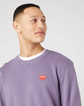 WRANGLER SIGN OFF CREW MĘSKA BLUZA PURPLE W661HAP50 112320262