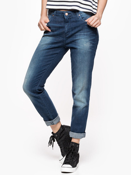 WRANGLER BOYFRIEND DAMSKIE SPODNIE JEANSOWE VINTAGE BLUE W27M9185R 112128162