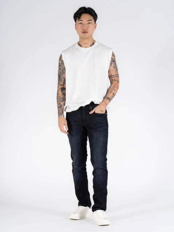 Męskie Spodnie Jeansowe Marcus Felix 2162 Jeans Dark Miner 14-200245