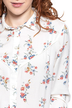 KOSZULA WRANGLER FLOWER SHIRT OFFWHITE W5N6TI737 112130266