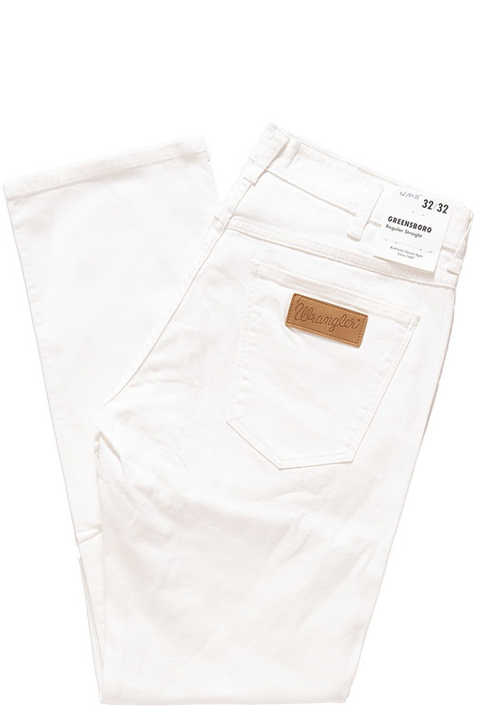 WRANGLER SPODNIE MĘSKIE GREENSBORO OFF WHITE W15QKD33E 112126943