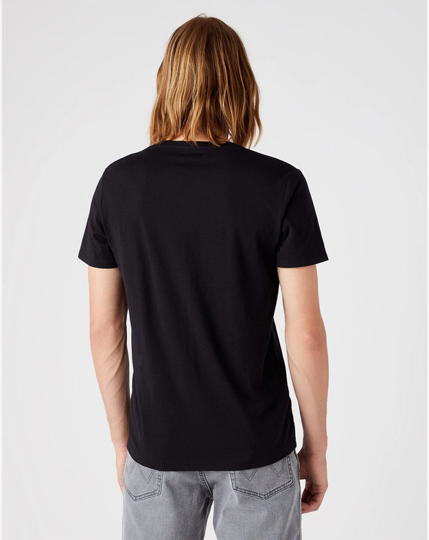 WRANGLER SUNRISE TEE MĘSKI T-SHIRT KOSZULKA LOGO BLACK W7J2D3100 112146356
