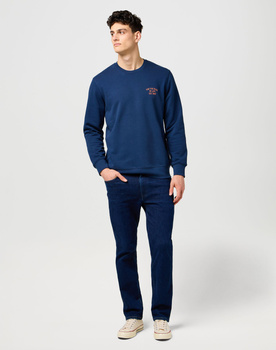 MESKIE SPODNIE WRANGLER LARSTON DARK WASH 112373151