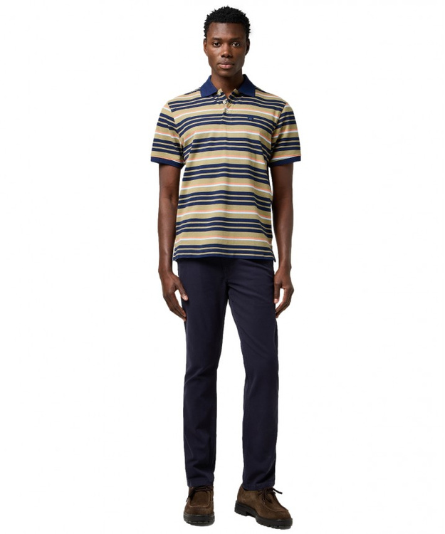 MESKA KOSZULKA POLO WRANGLER STRIPE POLO SHIRT ALOE 112371510