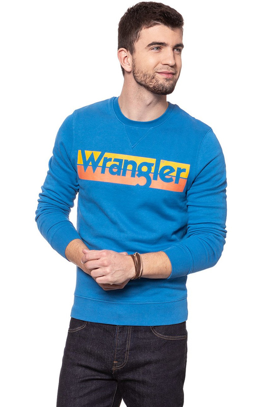 WRANGLER LOGO CREW DEEP WATER W6532HYDF 112130519