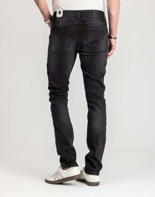 Męskie Spodnie Jeansowe Marcus Felix 2221 Jeans Black Night Wash 14-200311
