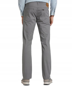 LEE DAREN ZIP FLY MĘSKIE SPODNIE JEANSOWE STEEL GREY L707TY65 112145477
