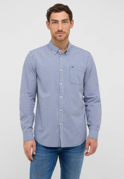 Męska Koszula Mustang Style Chester Gingham Check Middle Blue 1016947 12796