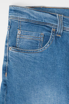 Męskie Spodnie Jeansowe Mustang Style Washington Straight Denim Blue 1016814 5000 582