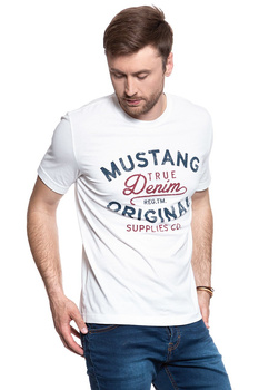 MUSTANG T SHIRT LOGO TEE CLOUD DANCER 1007249 2020
