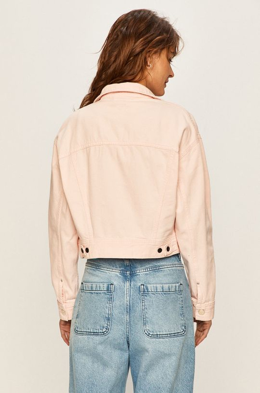 LEE CROPPED JACKET DAMSKA KURTKA JEANSOWA RELAXED CRYSTAL PINK L54QKGNA 112112908