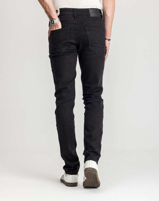 Męskie Spodnie Jeansowe Marcus Sebb 2214 Dry Black 14-200301