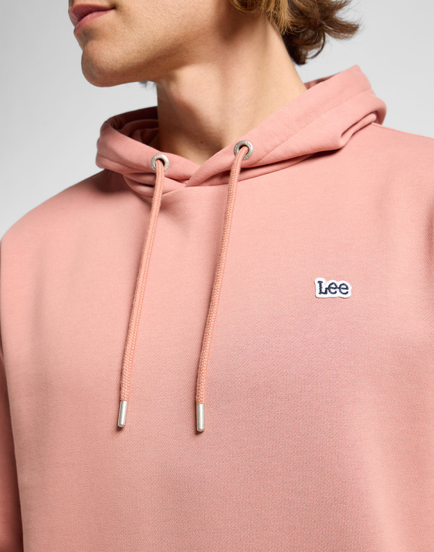 LEE MĘSKA BLUZA Z KAPTUREM LEE PLAIN HOODIE SEPIA 112363883