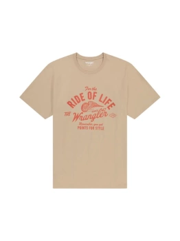 MESKA KOSZULKA WRANGLER AMERICANA TEE TIMBERWOLF 112362788