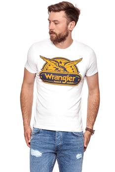 KOSZULKA WRANGLER SS EAGLE TEE OFFWHITE W7B74FK02 112131542