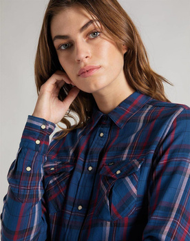 LEE REGULAR WESTERN SHIR OIL BLUE L45SJHMO 112110488