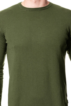 MĘSKI SWETER WRANGLER CREW NECK KNIT IVY GREEN W8538Q8IX 112132237
