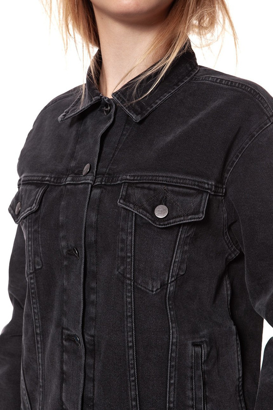 WRANGLER TRUCKER JACKET BACK TO BLACK W4070999S SAMPLE