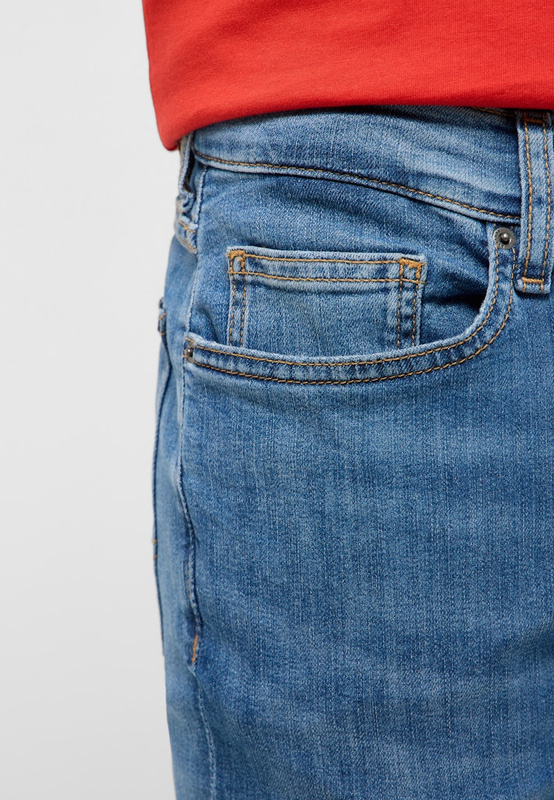 Męskie Spodnie Jeansowe Mustang Style Frisco Skinny Denim Blue 1017419 5000 583