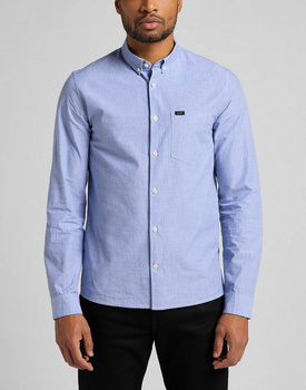 KOSZULA MATERIAŁOWA MĘSKA LEE SLIM BUTTON DOWN WASHED BLUE L66XNFLR 112116760