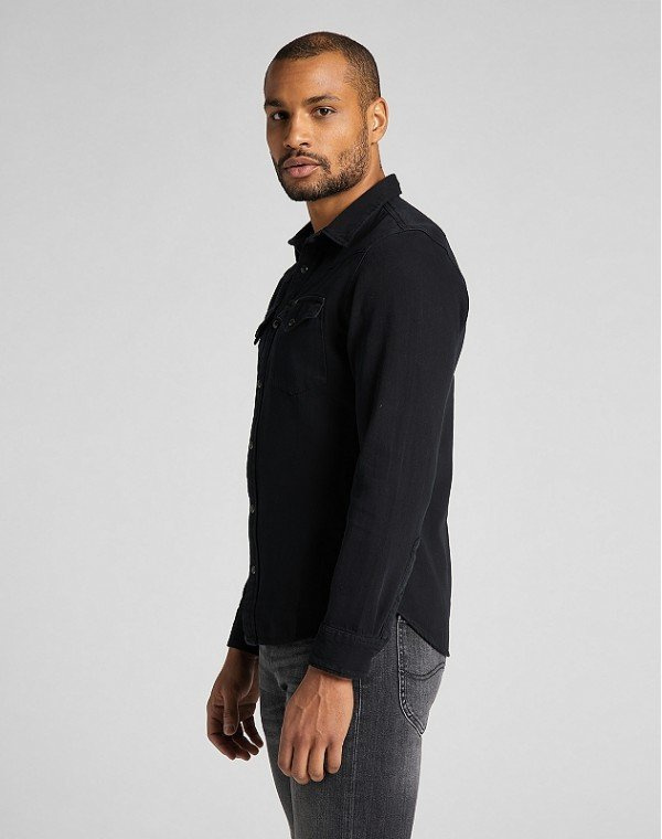 LEE LEE WESTERN SHIRT MĘSKA KOSZULA JEANSOWA BLACK L643PA01 112115415