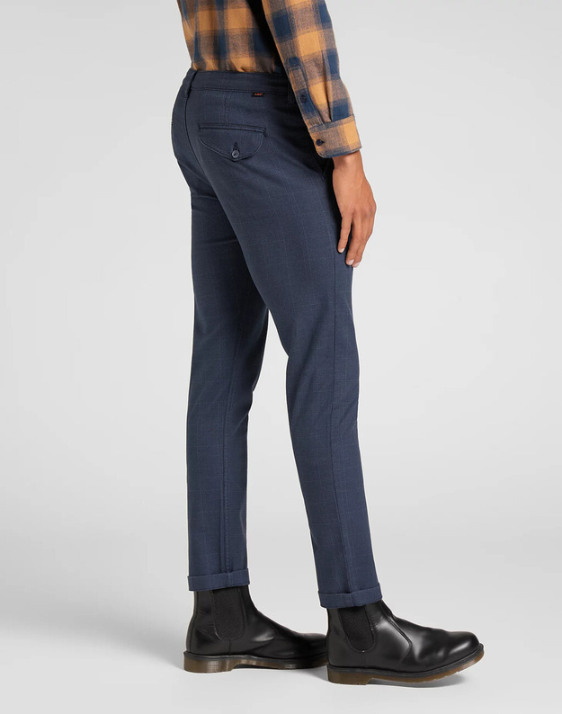 MĘSKIE SPODNIE LEE Slim Chino ESTATE BLUE L768QO17 112140853