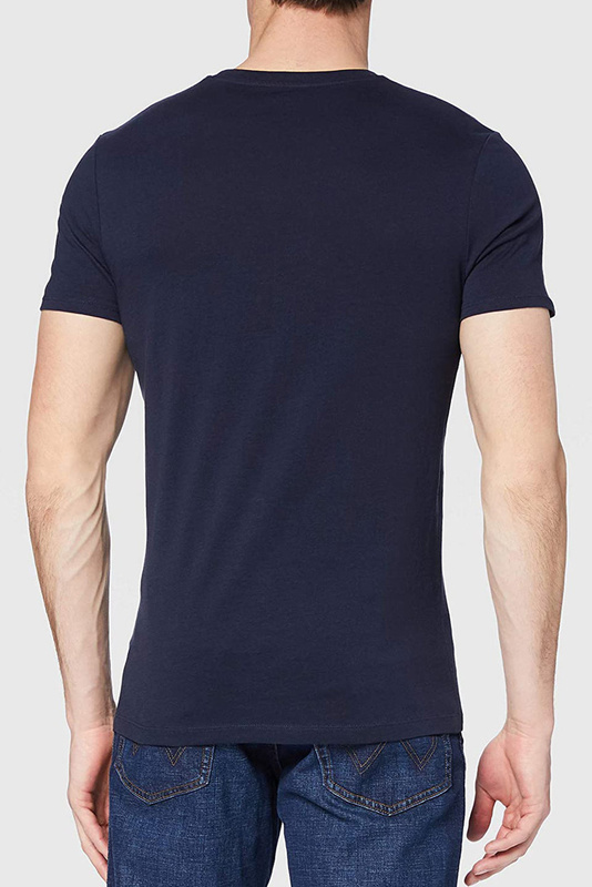 MĘSKI T-SHIRT WRANGLER SS JEANS TEAM TEE NAVY W7MLD3114 112131949
