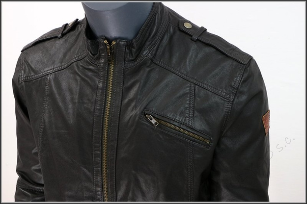 WRANGLER LEATHER JACKET DARK BROWN W4449ZI82      $    