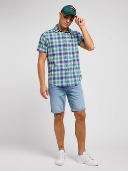LEE MĘSKA KOSZULA LEE LEE BUTTON DOWN SS DANDY GREEN 112349961