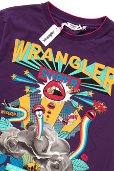 WRANGLER BOYFRIEND TEE PURPLE PENNANT W7395GHWT 112131073