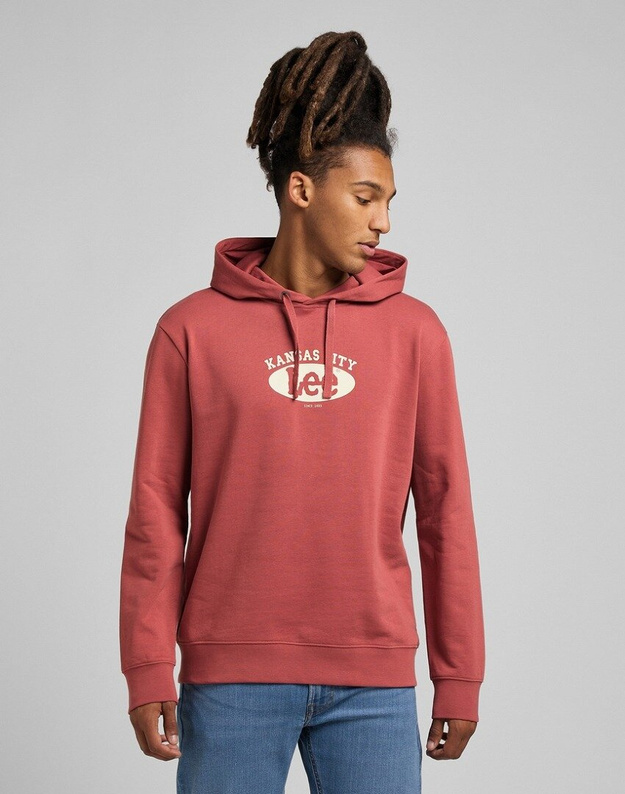 LEE HOODIE MĘSKA BLUZA Z KAPTUREM CINNAMON L80EEJVG 112320152