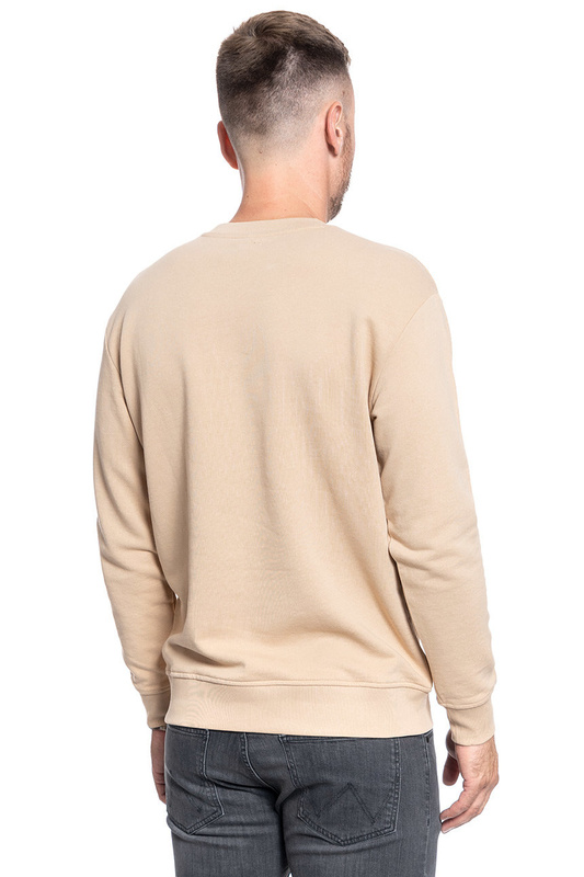 BLUZA MĘSKA LEE BASIC GRAPHIC CREW DUST BEIGE L80TJBLP 112121530