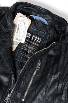 KURTKA SKÓRZANA TOM TAILOR LEATHER LOOK BIKER JACKET 3721883.00.12 COL. 2578 SSN 5040