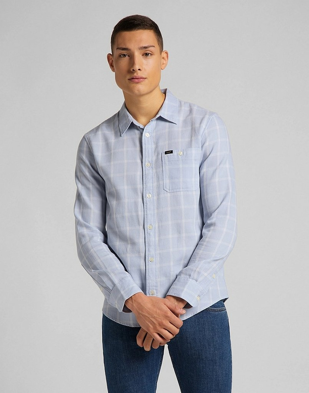 MĘSKA KOSZULA MATERIAŁOWA LEE ONE POCKET SHIRT TIDE BLUE L66NKTQK 112116592