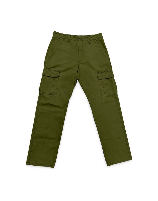 MESKIE SPODNIE WRANGLER REGULAR CARGO CAPULET OLIVE 112373197