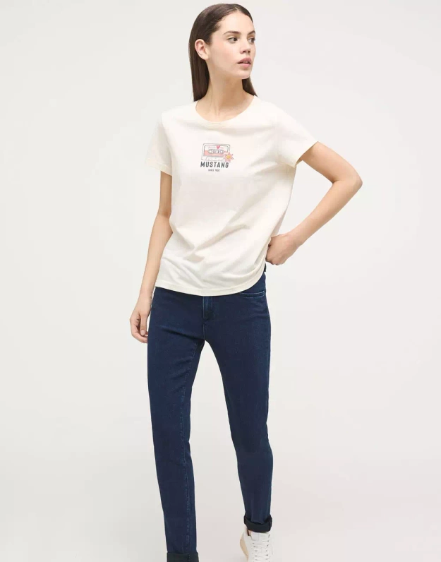 Damskie Spodnie Jeansowe Mustang Style Shelby Skinny Denim Blue 1014342 5000 702