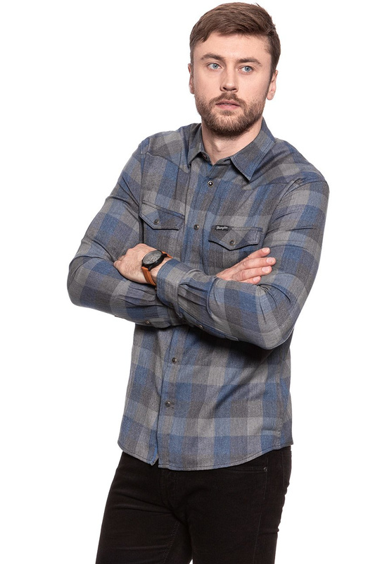 WRANGLER L/S WESTERN SHIRT PHANTOM W59289F16