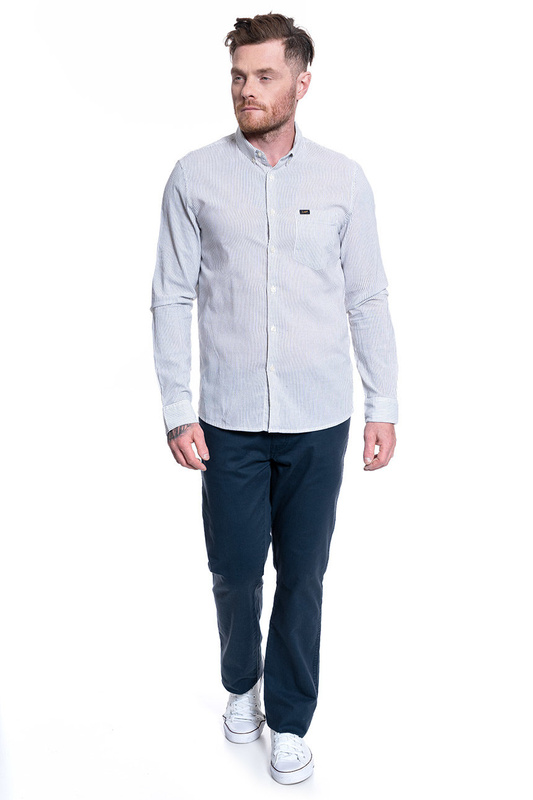 MĘSKA KOSZULA MATERIAŁOWA LEE SLIM BUTTON DOWN WHITE L66XNG12 112116763